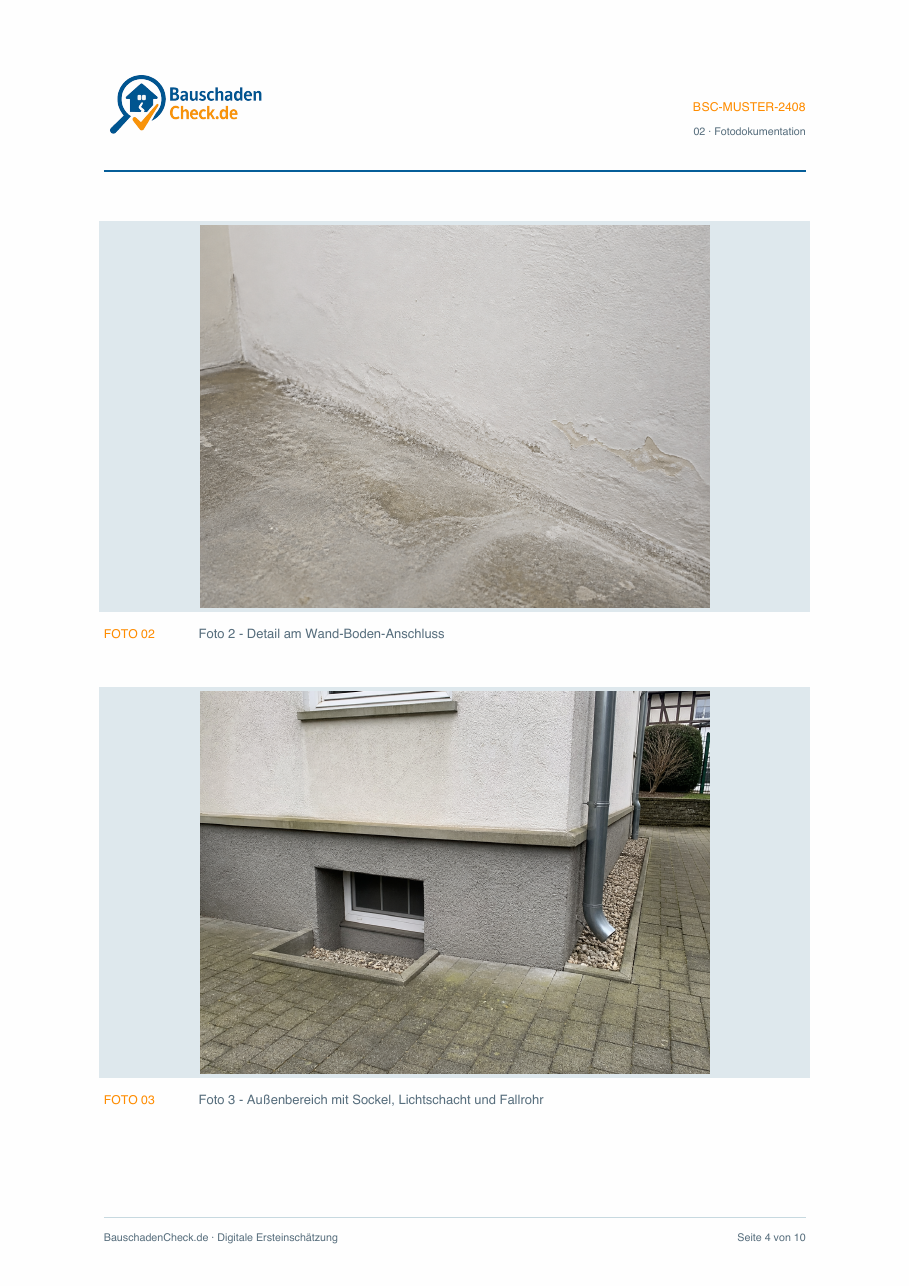 Musterbericht – Fotodokumentation