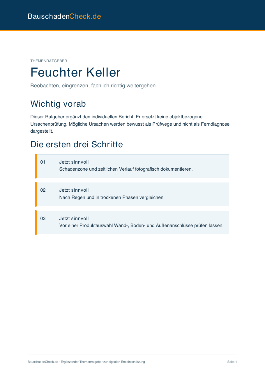 Musterbericht – Themenratgeber